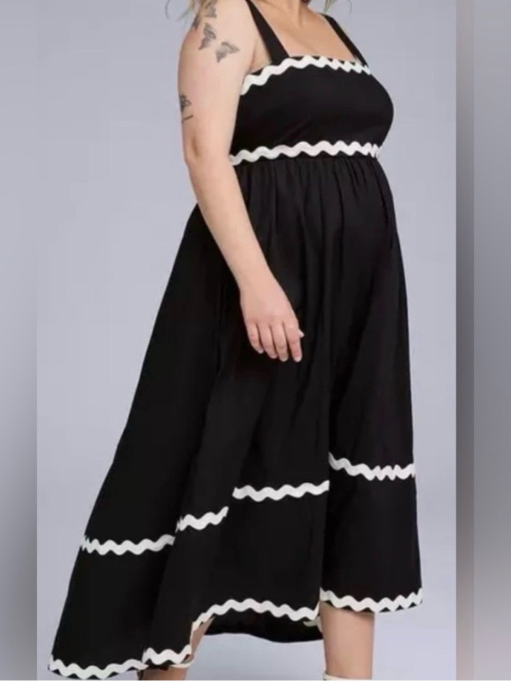New with tags, Torrid Belle Isle Maxi Babydoll Poplin Dress, size 1x